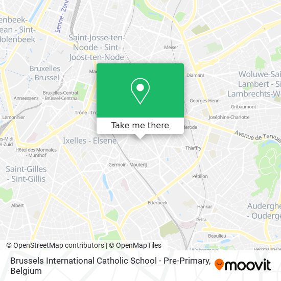 Brussels International Catholic School - Pre-Primary map