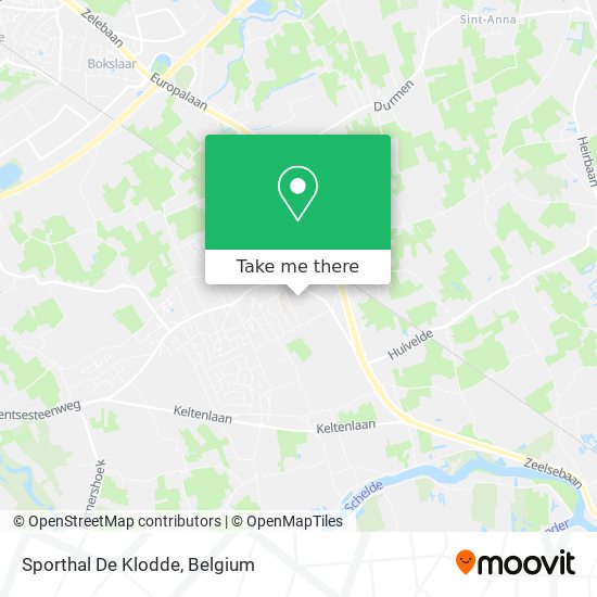 Sporthal De Klodde map