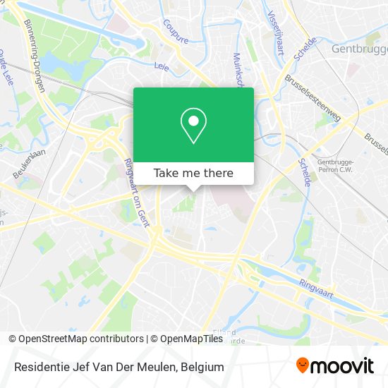 Residentie Jef Van Der Meulen map