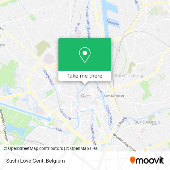 Sushi Love Gent map