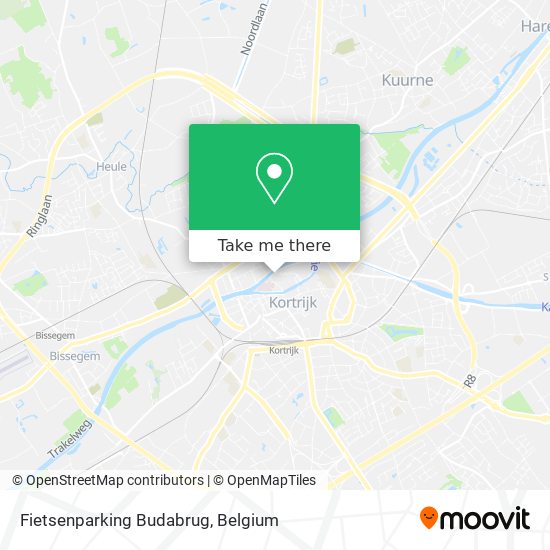 Fietsenparking Budabrug map