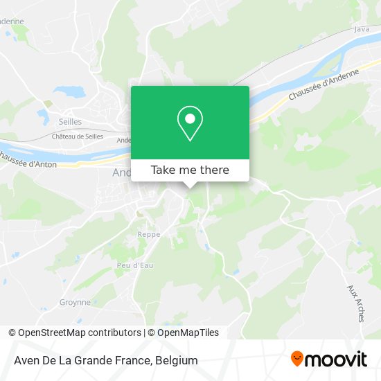 Aven De La Grande France map