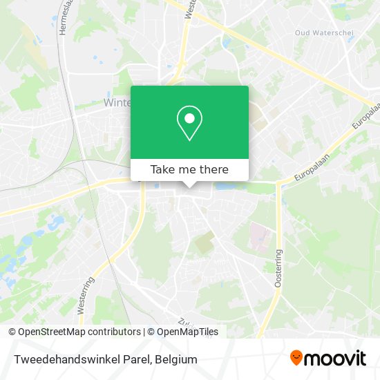 Tweedehandswinkel Parel map