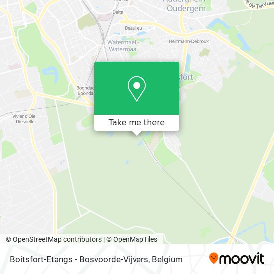 Boitsfort-Etangs - Bosvoorde-Vijvers plan