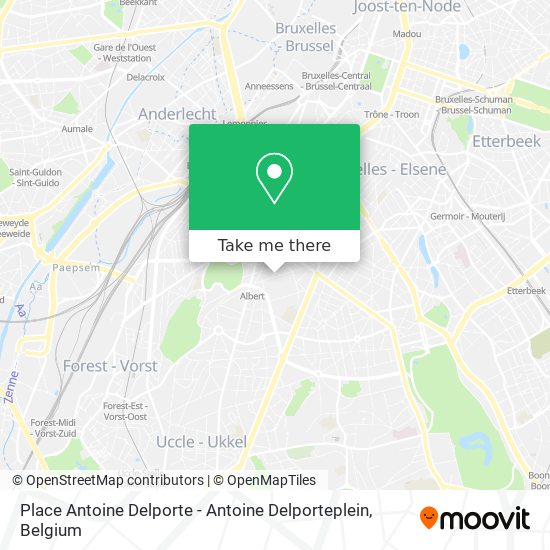 Place Antoine Delporte - Antoine Delporteplein plan