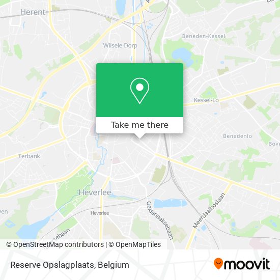 Reserve Opslagplaats plan