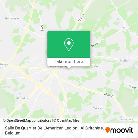 Salle De Quartier De L'American Legion - Al Gritchète map