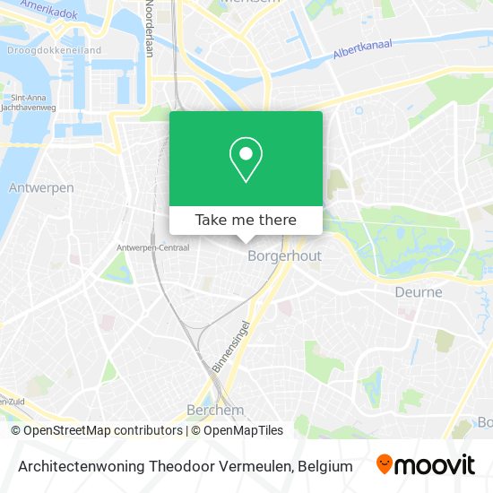 Architectenwoning Theodoor Vermeulen map