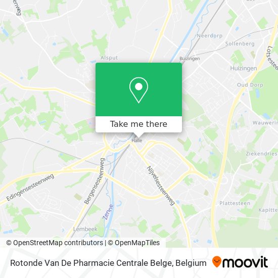 Rotonde Van De Pharmacie Centrale Belge map