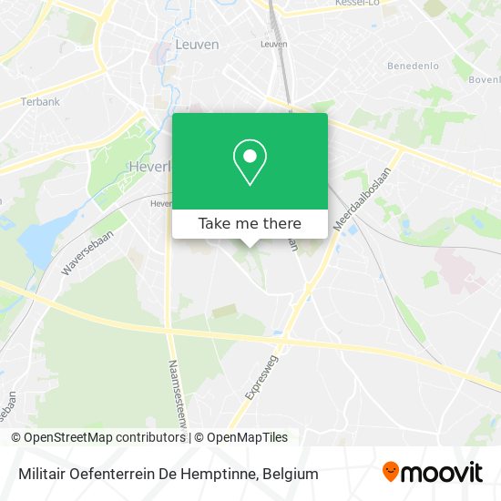 Militair Oefenterrein De Hemptinne map