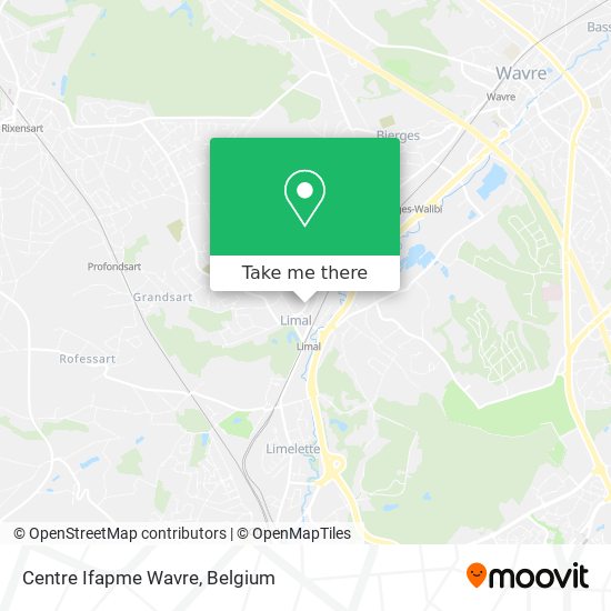 Centre Ifapme Wavre map