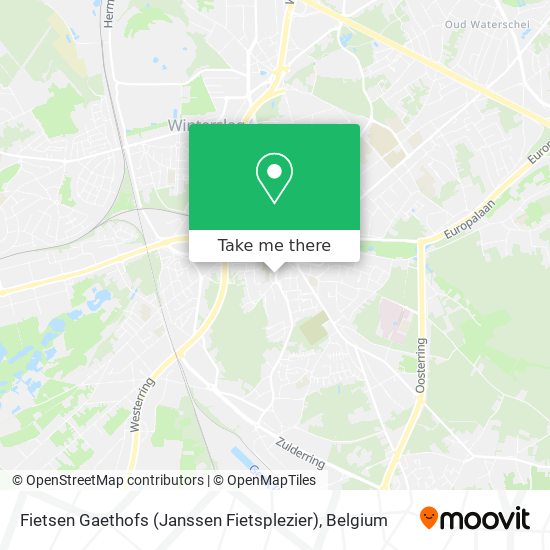 Fietsen Gaethofs (Janssen Fietsplezier) map