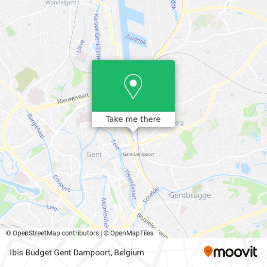 Ibis Budget Gent Dampoort map