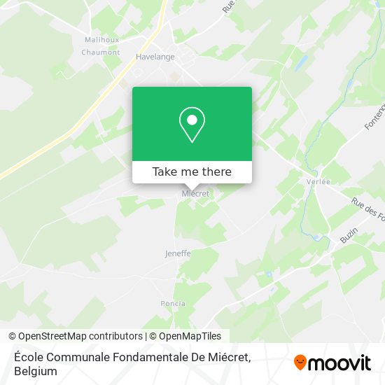 École Communale Fondamentale De Miécret map