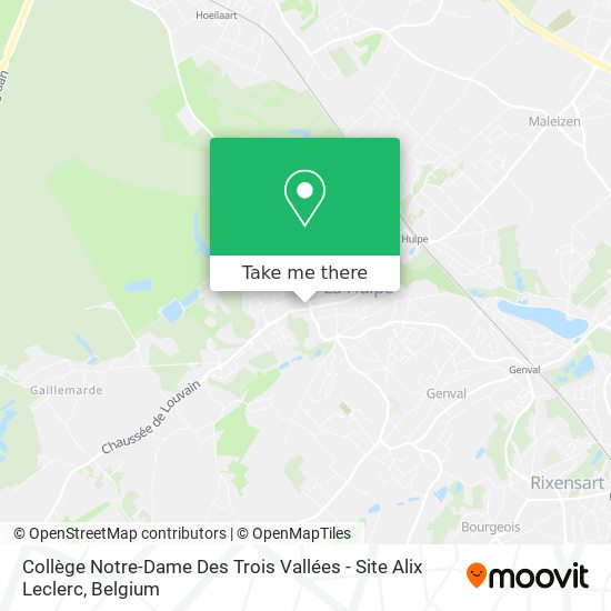 Collège Notre-Dame Des Trois Vallées - Site Alix Leclerc map
