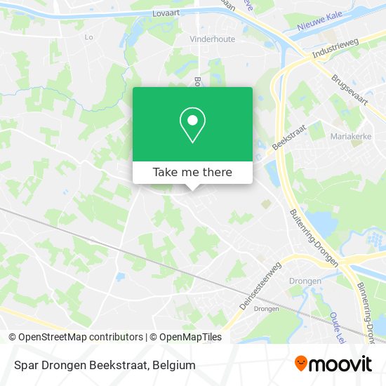 Spar Drongen Beekstraat map