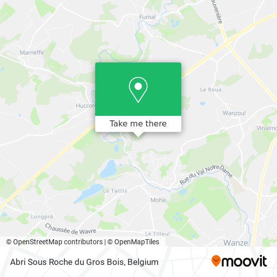 Abri Sous Roche du Gros Bois map
