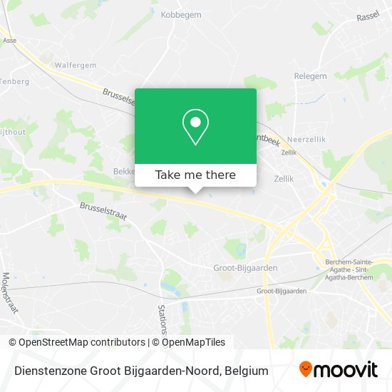 Dienstenzone Groot Bijgaarden-Noord map