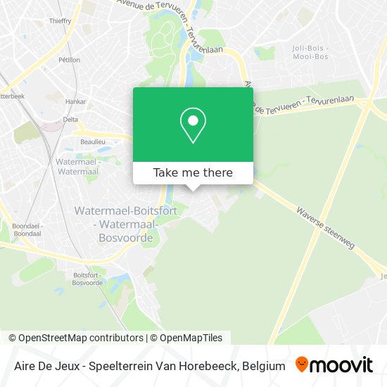 Aire De Jeux - Speelterrein Van Horebeeck map