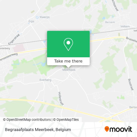 Begraaafplaats Meerbeek map