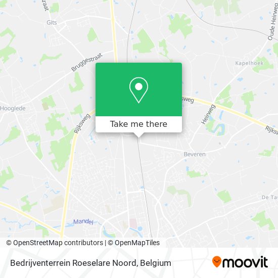 Bedrijventerrein Roeselare Noord plan