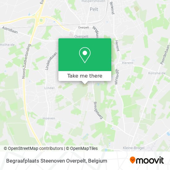 Begraafplaats Steenoven Overpelt map