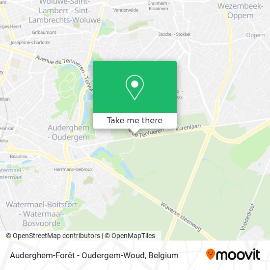 Auderghem-Forêt - Oudergem-Woud map