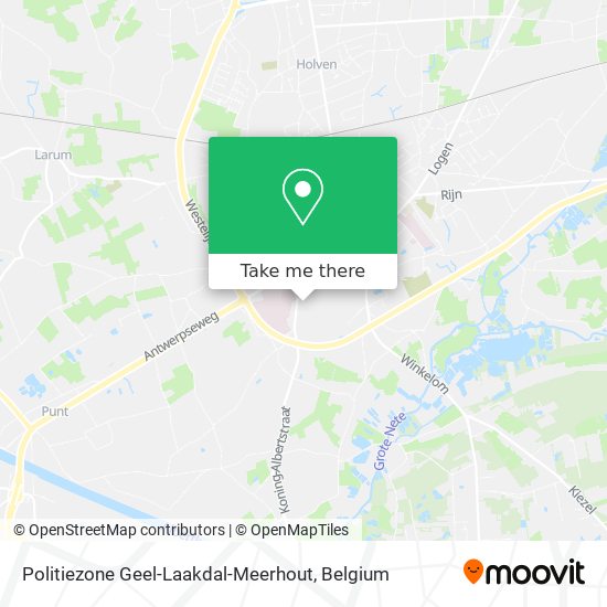 Politiezone Geel-Laakdal-Meerhout map