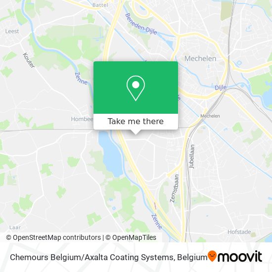 Chemours Belgium / Axalta Coating Systems map
