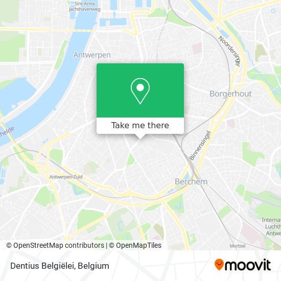 Dentius Belgiëlei map