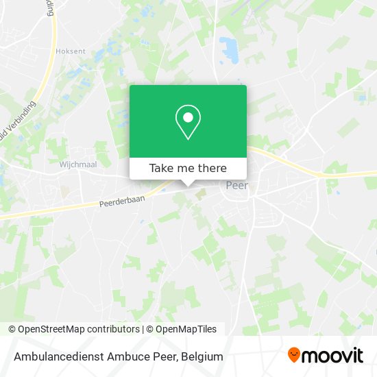 Ambulancedienst Ambuce Peer map