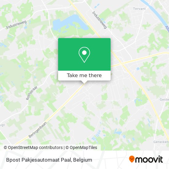 Bpost Pakjesautomaat Paal map