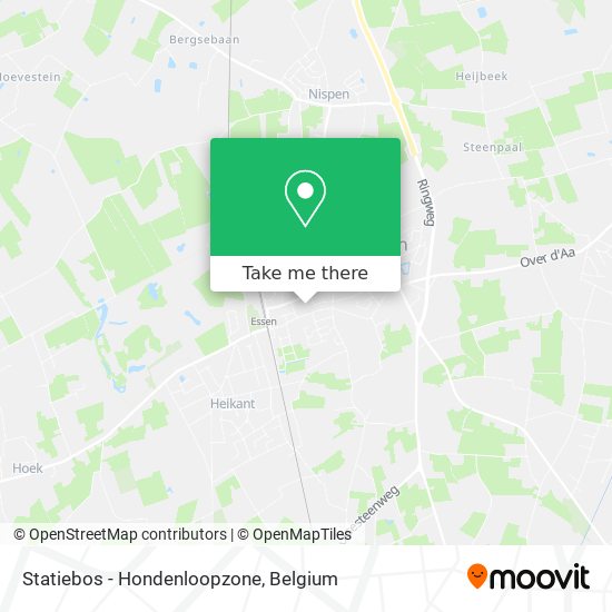 Statiebos - Hondenloopzone map