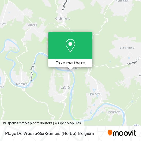 Plage De Vresse-Sur-Semois (Herbe) map