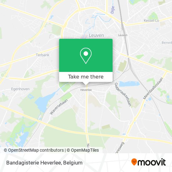 Bandagisterie Heverlee map