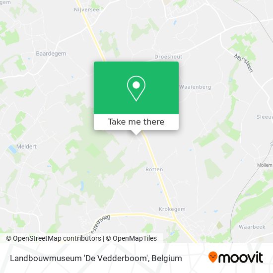 Landbouwmuseum 'De Vedderboom' map