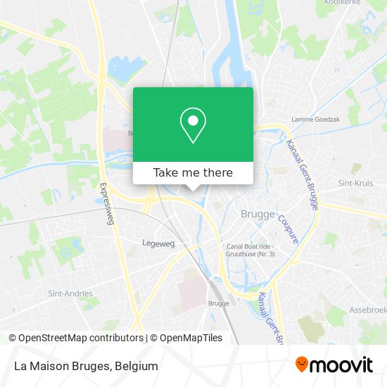 La Maison Bruges map