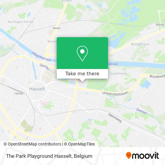 The Park Playground Hasselt map