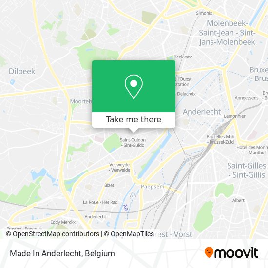 Made In Anderlecht map