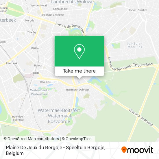 Plaine De Jeux du Bergoje - Speeltuin Bergoje plan