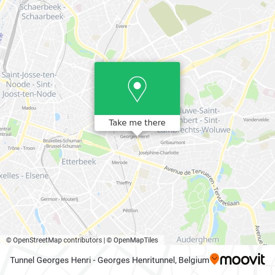Tunnel Georges Henri - Georges Henritunnel map