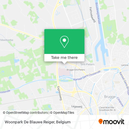 Woonpark De Blauwe Reiger map