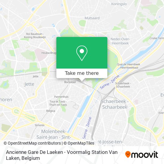 Ancienne Gare De Laeken - Voormalig Station Van Laken map