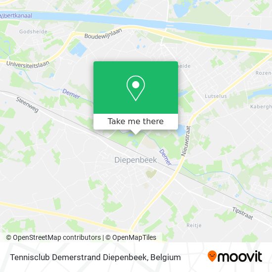 Tennisclub Demerstrand Diepenbeek map