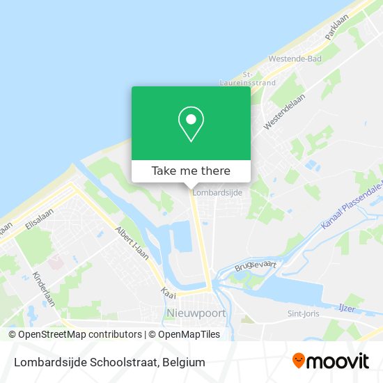 Lombardsijde Schoolstraat plan