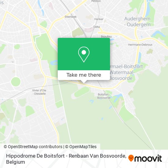 Hippodrome De Boitsfort - Renbaan Van Bosvoorde map