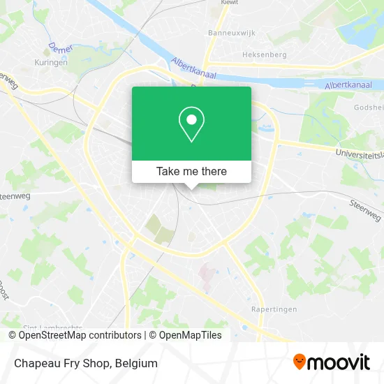 Chapeau Fry Shop map