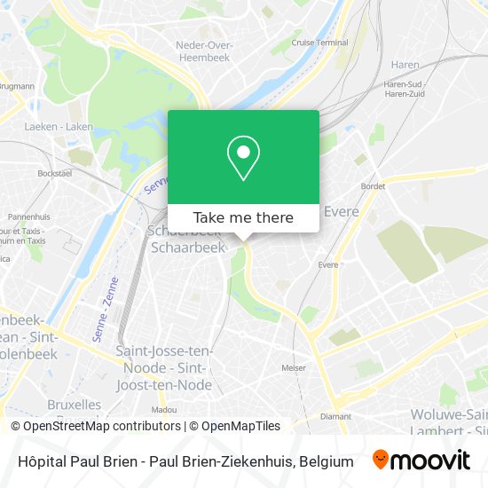 Hôpital Paul Brien - Paul Brien-Ziekenhuis plan