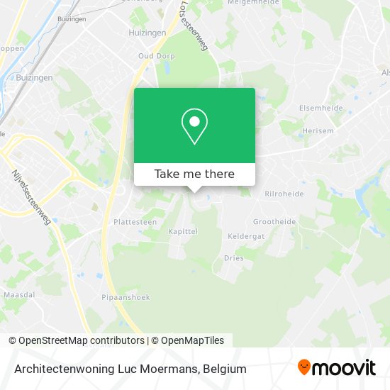 Architectenwoning Luc Moermans map