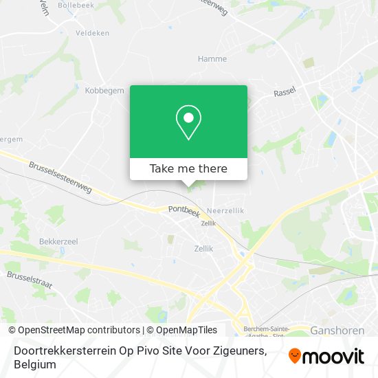 Doortrekkersterrein Op Pivo Site Voor Zigeuners plan